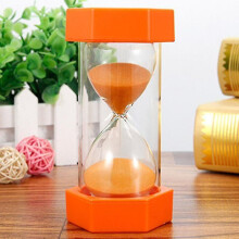 (15minutes, Orange) 5/10/15/20/30 Min Sandglass Hourglass Sand Clock Timer Tw