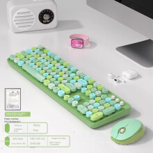 (Sweet Green Mixed Color) Wireless mouse set