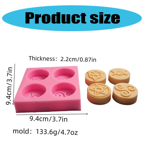 Bougeoir en Silicone polyvalent et robuste, ensemble de moules 2