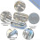 (Light Blue) Large Capacity Pencil Case Large Capacity Storage Bag Storage Box Tw 3