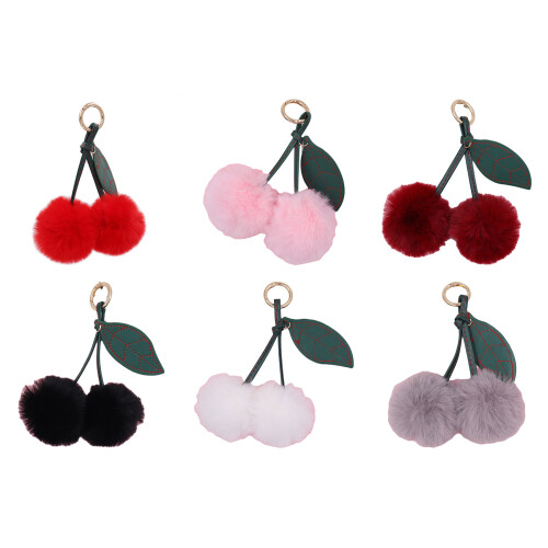 Pendentif clé de cerise à la mode, accessoire Unique-Vin rouge 1