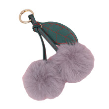 Porte-clés cerise élégant, accessoire de décoration-Gris clair