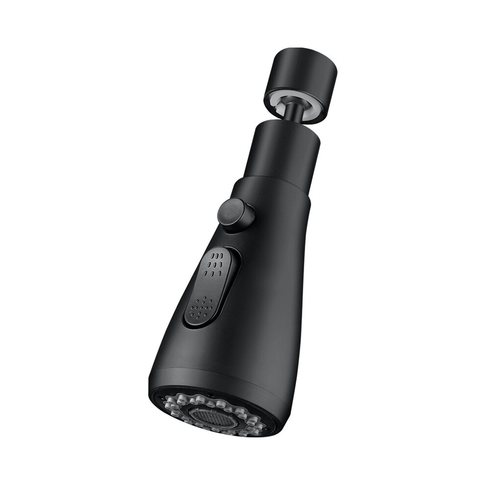 360-Degree Swivel Kitchen Faucet Nozzle Black 7314280612642