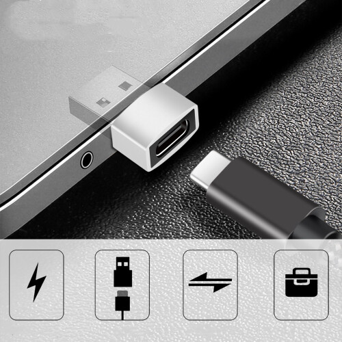 Adapter USB-C (weiblich) auf USB-A 2.0 (männlich) Silver 2