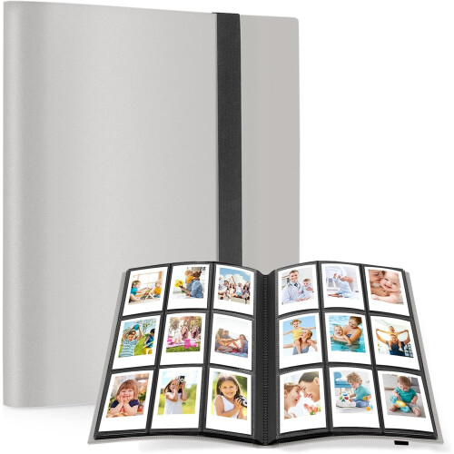 Álbum de fotos Polaroid de 3 polegadas para 432 cartões Grey