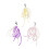 Décoration de sac, accessoire de chaussure, breloque de-Violet 2