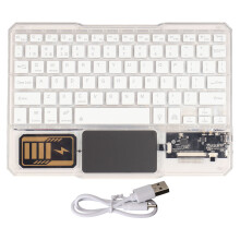 Teclado Bluetooth para laptop, design ultrafino, bateria recarregável, touchpad, teclado sem fio, teclados Bluetooth portáteis com