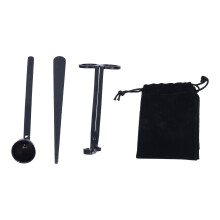 Wick Trimmer Candle Accessory Set Stainless Steel Premium 3 Piece Kit Includes Snuffer And Dipper For Candle Enthusiasts