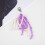 Décoration de sac, accessoire de chaussure, breloque de-Violet 6