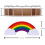 Rainbow Supply Caddy για το γραφείο στο σπίτι, ξύλινη θήκη για στυλό με αυτοκόλλητα αστέρια 2