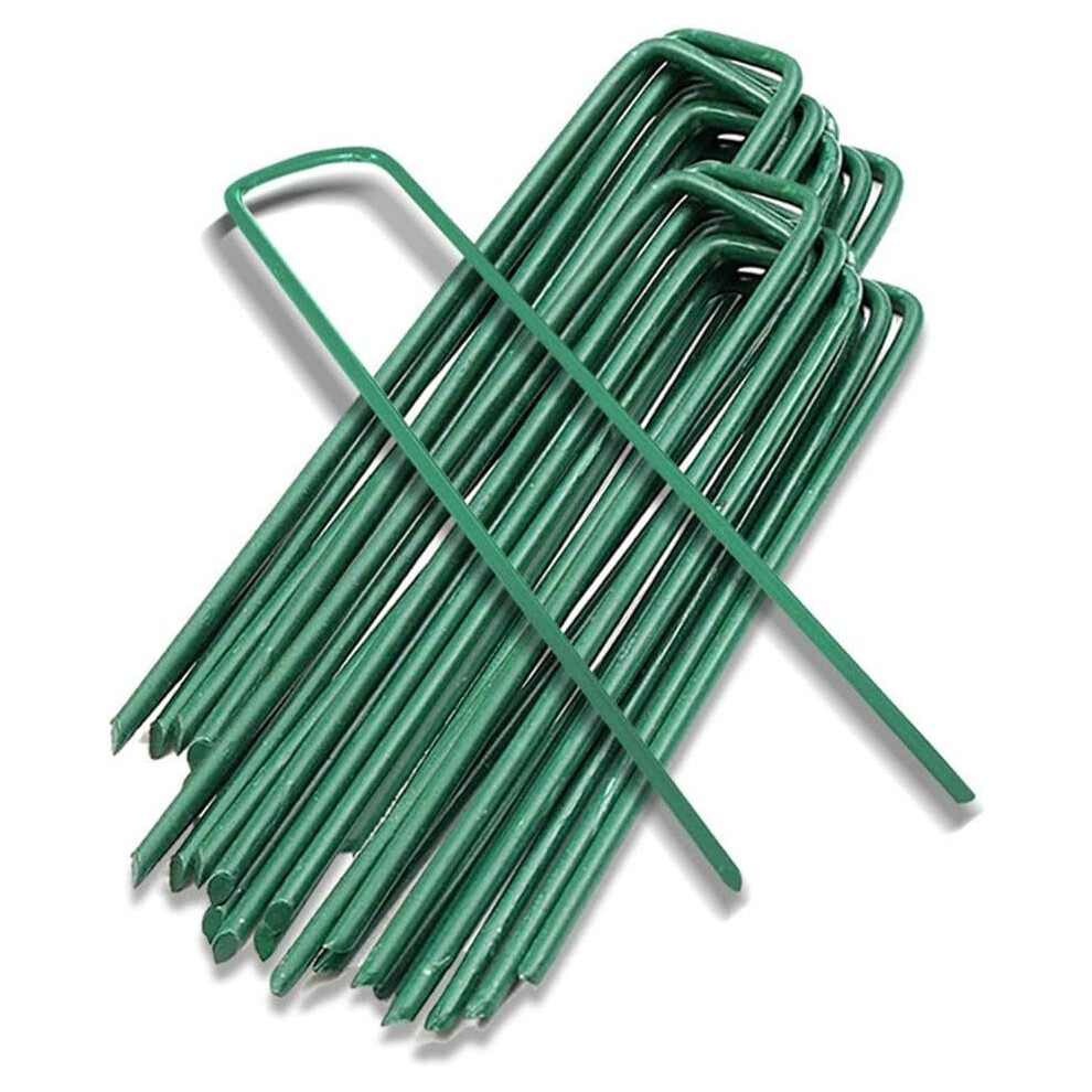 Heavy Duty Garden Stakes, Versatile Landscape Staples, Galvanized Steel For Rust Resistance, U-Type Turf Staples With Sharp Ends, Secure Anchoring 9004841665191
