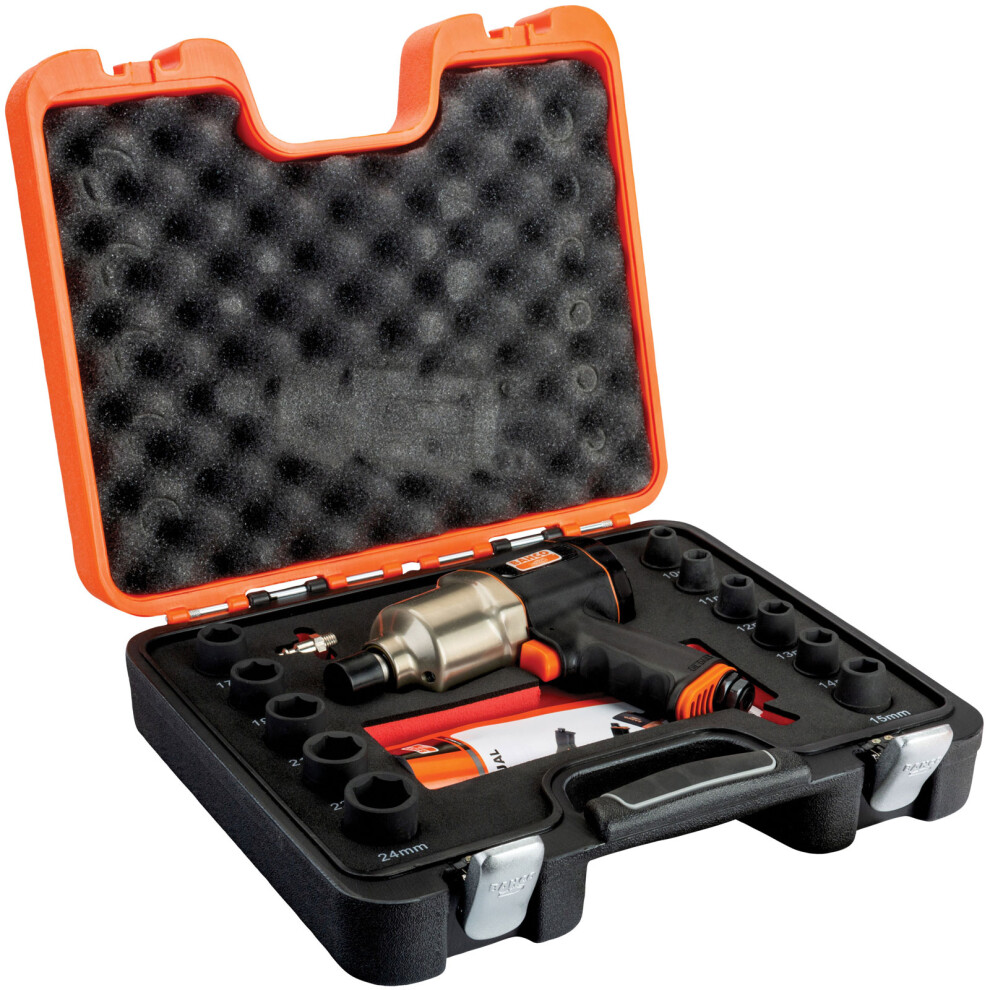 Bahco BP815K1 Impact Wrench Kit with Sockets 1/2in 10 to 24mm