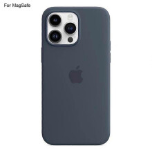 (Dark Blue, Multicolor) M7o For iPhone 14 Pro Case Compatible with MagSafe Liquid Silicone b9v Phone Back Cover [Induction P
