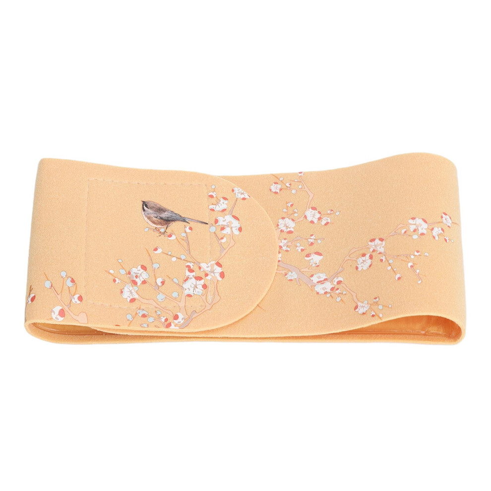 Yellow Washable Faux Suede Neck Patches With Gel Interior 2 Pcs Set