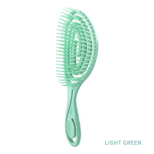 (BL) Mint Green Biodegradable Detangling Hairbrush Soft Vent Wet Lightly Pull No harm Hair Eco Friendly Antistatic Massage Hair Brush