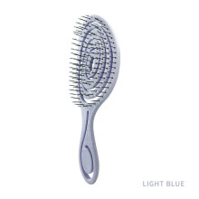 (ZML) Mint Green Biodegradable Detangling Hairbrush Soft Vent Wet Lightly Pull No harm Hair Eco Friendly Antistatic Massage Hair Brush