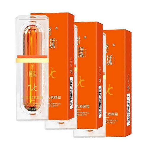 3Pcs Five Vitamin C Tone-up Cream Moisture Deep Hydration Waterlight Makeup Cream
