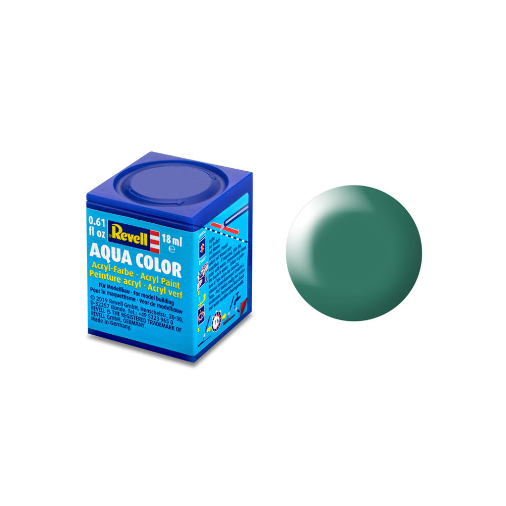 Revell 18ml Aqua Color Acrylic Paint (patinagreen Silkyy Finish) - Model Paints -  revell 18ml acrylic aqua model paints color choose colours rva752