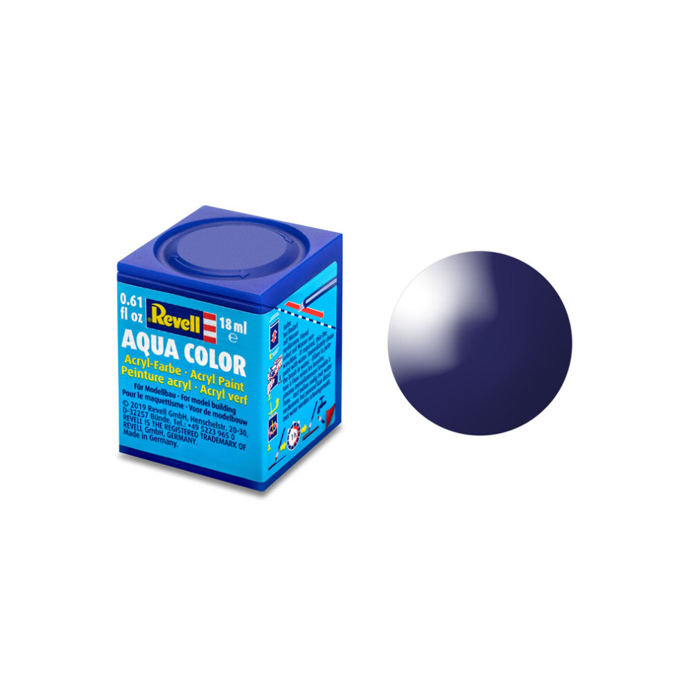 Revell 18ml Aqua Color Acrylic Paint (night Blueglossy Finish) - Model Paints -  revell 18ml acrylic model paints aqua gloss color choose colours