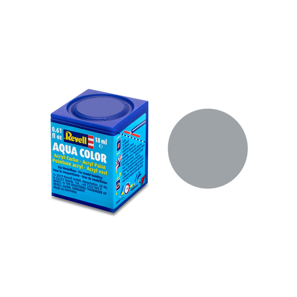 Revell 18ml Aqua Color Acrylic Paint (light Grey Mat Finish) - Paints Matt -  revell acrylic aqua 18ml paints matt light grey model color colour