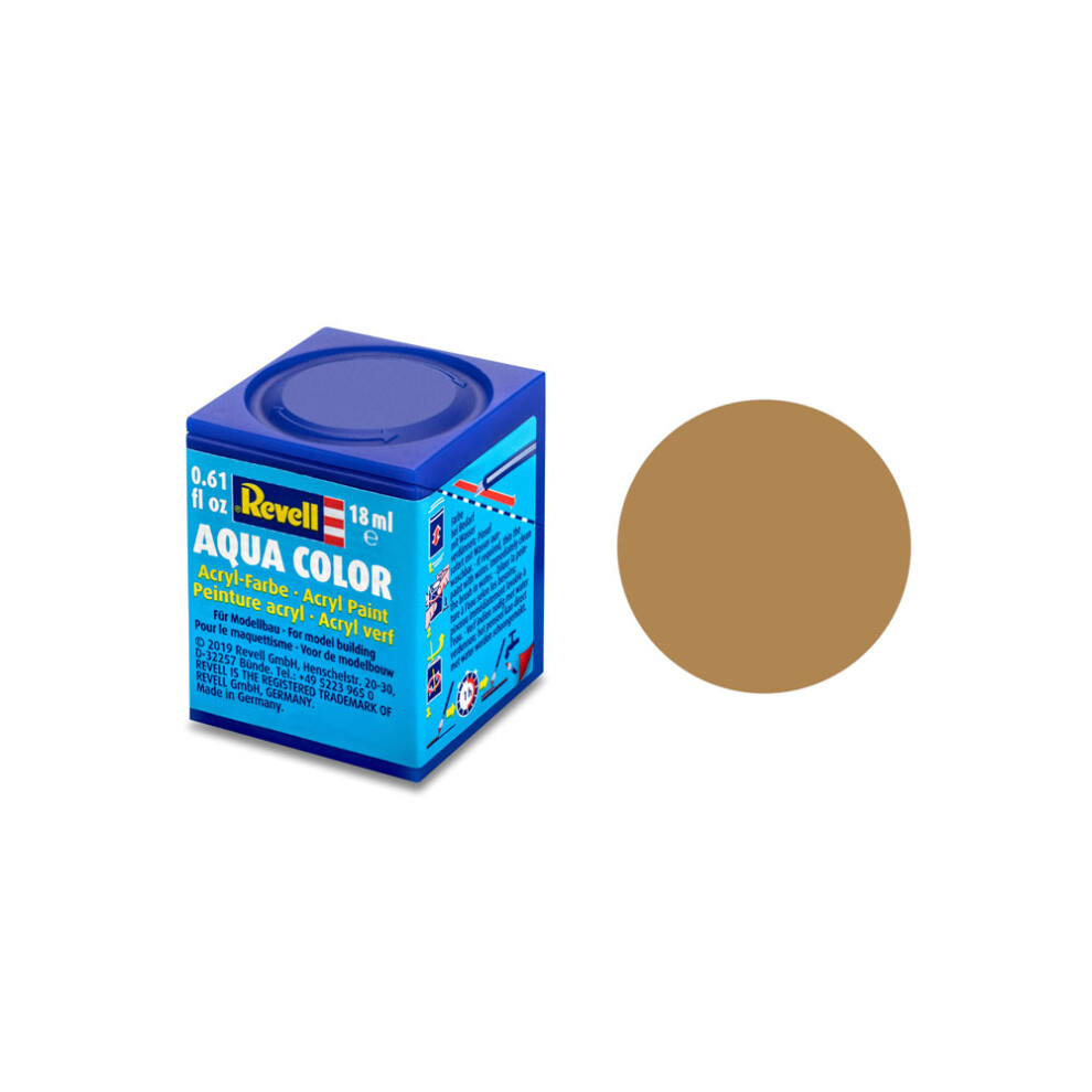 Revell 18ml Aqua Color Acrylic Paint (ochre Brown Mat Finish) - Ochre Model -  revell 18ml acrylic aqua ochre brown model color paints mat