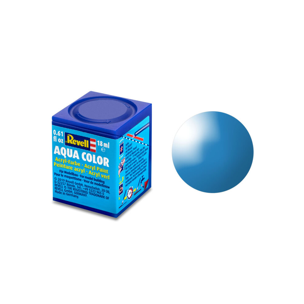 Revell 18ml Aqua Color Acrylic Paint (light Blueglossy Finish) - Light Gloss -  revell 18ml acrylic aqua light gloss model color blue paints