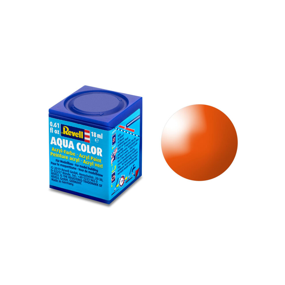 Revell 18ml Aqua Color Acrylic Paint (orangeglossy Finish) - Model Paints Gloss -  revell 18ml acrylic aqua model paints color gloss choose colours