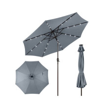 Parasole inclinabile - HELLOSHOP26 - 300 cm - 24 LED - Resistente agli UV - Regolabile