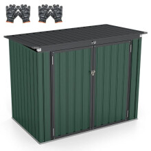 Abri de jardin avec double ouverture 172 x 95,5 x 130 cm sécurisé et résistant