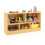 Biblioteca per bambini 111 x 30 x 61,5 cm con 5 scomparti spaziosi e pattini 1