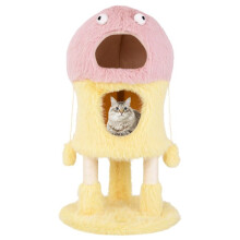 Árvore para gato - HELLOSHOP26 - Monstros - 48 x 93 cm - 2 condos - Arranhador em sisal