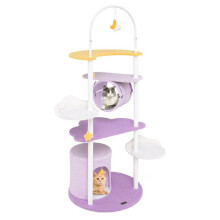 Árvore para gatos - HELLOSHOP26 - 158 x 60 x 60 cm - Plataforma de observação - Brinquedos suspensos - Túnel espaçoso
