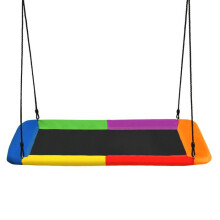 Columpio - HELLOSHOP26 - Columpio plataforma ajustable - 150 x 80 cm - 315 kg - Multicolor