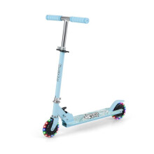 Vouwbare kinderstep 66 x 33 x 80 cm 3 verstelbare hoogtes met knipperwielen stijl