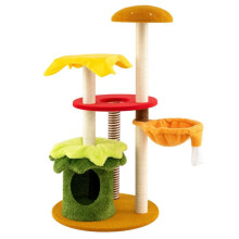 Árvore de gato - HELLOSHOP26 - Modelo hambúrgueres - 60 x 117 cm - Arranhadores em sisal - Multicolorido