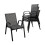 Tuinstoelen - HELLOSHOP26 - Stapelbaar - Ergonomisch comfort - Elegante design - Staal 1