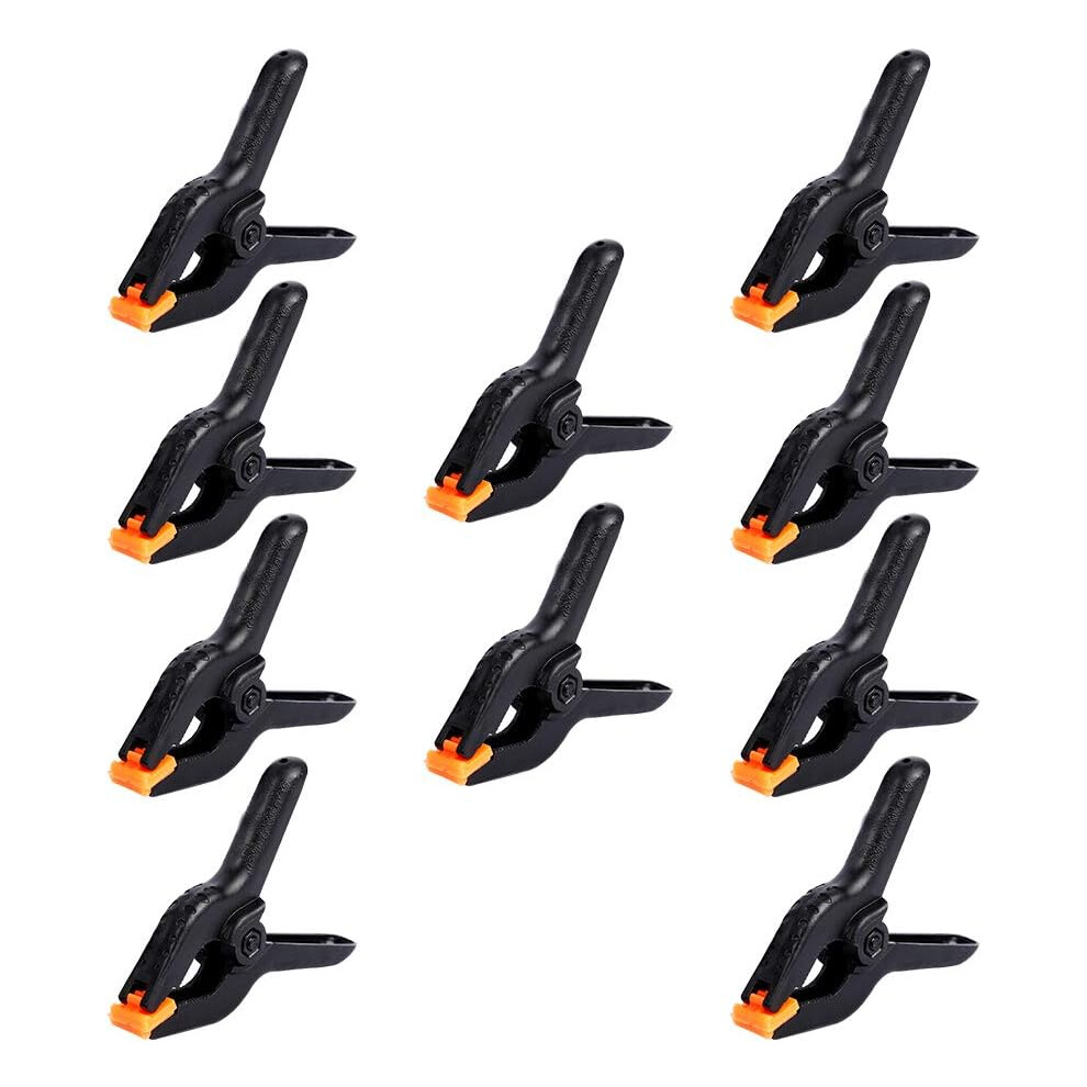 Plastic Clips, Durable Nylon Plastic Backdrop Clips Clamps For Photography And Crafting, Rounded Handle Reduces Hand Fatigue, Flexible Orange 9128293629447