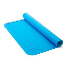 Spotless Silicone Placemats, Non-Slip Kids Placemats With Raised Edge For Easy Clean, Travel Ready For Dining Table, 2 Pack Blue Purple