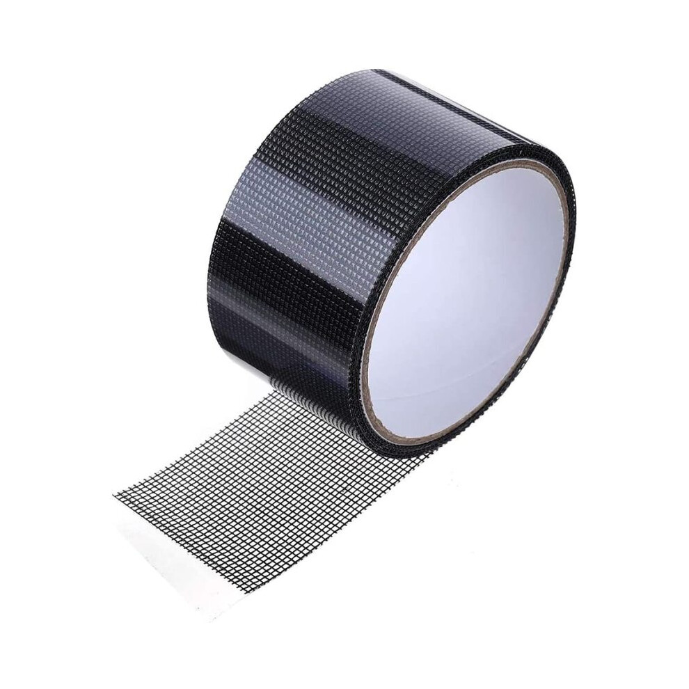 Window And Screen Door Repair Tape, Quick Fix For Tears And Holes, Self-Adhesive Fiberglass Material Ensures A Strong Bond, Transparent & 9128293933315