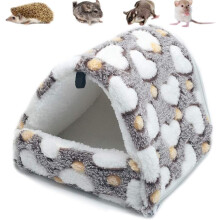Refuge douillet pour animaux de compagnie, accessoires de cage pour petits animaux, éponge haute résilience pour un confort et un soutien optimaux