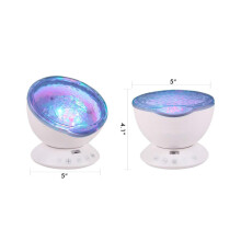 Projetor de Luz Galáxia para Quarto, Projetor de Ondas do Oceano com Controle Remoto, Múltiplos Efeitos de Iluminação, Luminária Noturna
