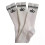 3pcs mid-tube socks - cotton long white 1