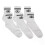 3pcs mid-tube socks - cotton long white 4