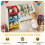 AIYAPLAY Toy Storage Unit, Childrens Bookcase with 6 Bins, Multicoloured 8