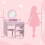 AIYAPLAY Kids Dressing Table Set w/ Stool, Mirror, Drawers - Pink 3