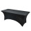 (4FT (122*76*76cm), black) 4/6ft Rectangular Stretch Tablecloth Spandex Tight Fit Table Cover Dj Tradeshows Tw 1