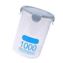 Organisieren Sie Ihre Küche mit dem 1000 ml luftdichten blauen Kunststoff-Lebensmittelaufbewahrungsbehälter