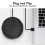 Conference USB Microphone, Omnidirectional, Clear Sound, Black 5