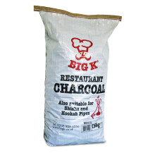 Big K El Cubano Restaurant Grade Charcoal, 15kg Bag Marabu Lumpwood Charcoal