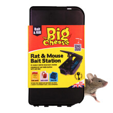 The Big Cheese Rat & Mouse Bait Station - Reusable Tamper-Resistant & Weather-Proof Rat Bait Box - Lockable Lid, Compatible with Various Baits - Mous